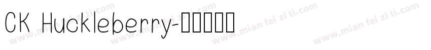 CK Huckleberry字体转换